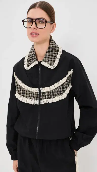 Tanner Fletcher Kennedy Ruched Stripe Track Jacket | Thumbnail 2 Tanner Fletcher Kennedy Ruched Stripe Track Jacket | Thumbnail 2