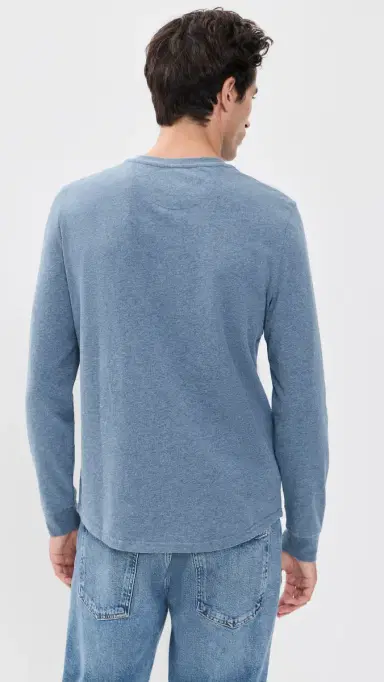 Marine Layer Luxe 250 Henley Tee | Thumbnail 3 Marine Layer Luxe 250 Henley Tee | Thumbnail 3