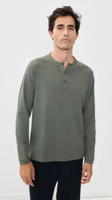 Rhone Waffle Tech Henley | Thumbnail 2 Rhone Waffle Tech Henley | Thumbnail 2