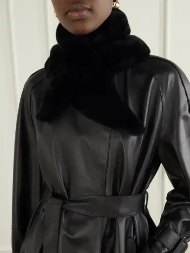 Nour Hammour Sena Shearling Scarf | Thumbnail 3 Nour Hammour Sena Shearling Scarf | Thumbnail 3