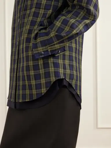 Tibi Checked Shirt Jacket | Thumbnail 5 Tibi Checked Shirt Jacket | Thumbnail 5