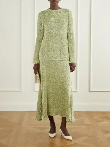 LIBEROWE Ingrid Lurex Chenille Midi Skirt | Thumbnail 2 LIBEROWE Ingrid Lurex Chenille Midi Skirt | Thumbnail 2