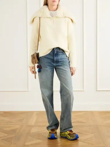 Loewe Logo-embroidered Wool-blend Sweater | Thumbnail 2 Loewe Logo-embroidered Wool-blend Sweater | Thumbnail 2