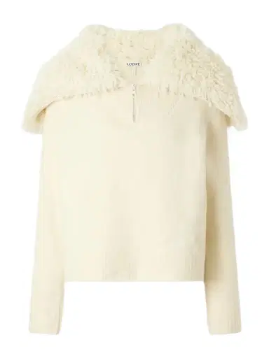Loewe Logo-embroidered Wool-blend Sweater | Thumbnail 1 Loewe Logo-embroidered Wool-blend Sweater | Thumbnail 1