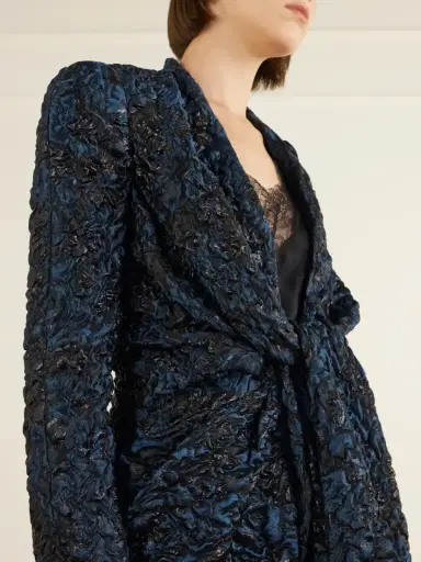 Balmain Knotted Floral-jacquard Jacket | Thumbnail 4 Balmain Knotted Floral-jacquard Jacket | Thumbnail 4