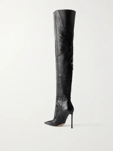 Tom Ford Croc-effect Leather Knee Boots | Thumbnail 3 Tom Ford Croc-effect Leather Knee Boots | Thumbnail 3