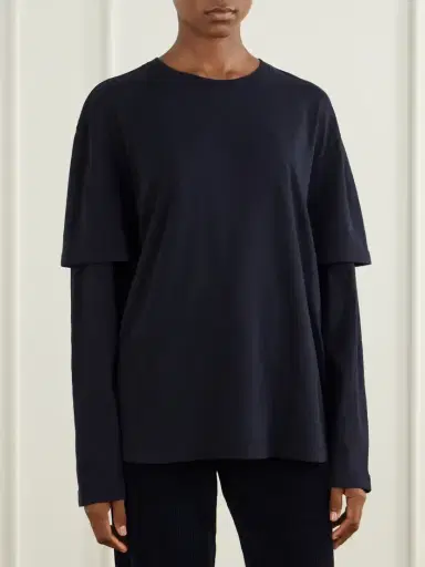 AGOLDE Lois Layered Organic Cotton-jersey T-shirt | Thumbnail 3 AGOLDE Lois Layered Organic Cotton-jersey T-shirt | Thumbnail 3