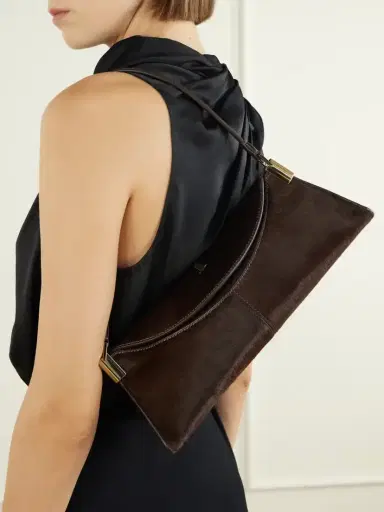 Balmain Leather-trimmed Pony-hair Shoulder Bag | Thumbnail 3 Balmain Leather-trimmed Pony-hair Shoulder Bag | Thumbnail 3
