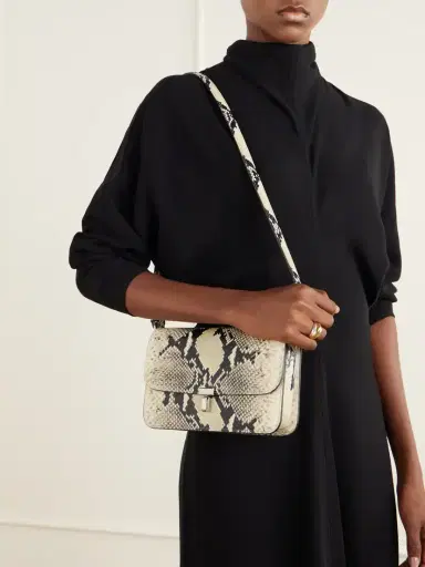 TOTEME T-lock Snake-effect Leather Shoulder Bag | Thumbnail 2 TOTEME T-lock Snake-effect Leather Shoulder Bag | Thumbnail 2