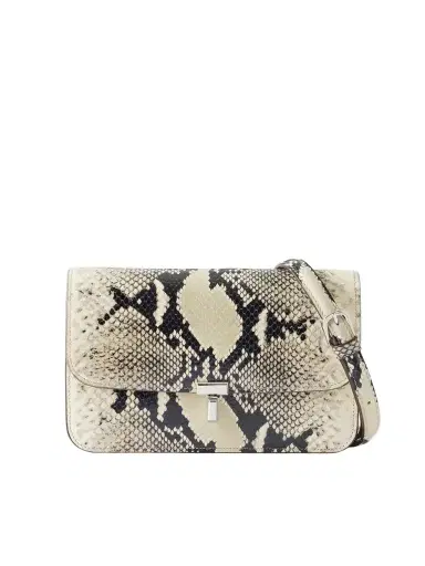 TOTEME T-lock Snake-effect Leather Shoulder Bag | Thumbnail 1 TOTEME T-lock Snake-effect Leather Shoulder Bag | Thumbnail 1
