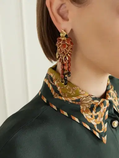 Zimmermann Plume Gold-plated Earrings | Thumbnail 2 Zimmermann Plume Gold-plated Earrings | Thumbnail 2