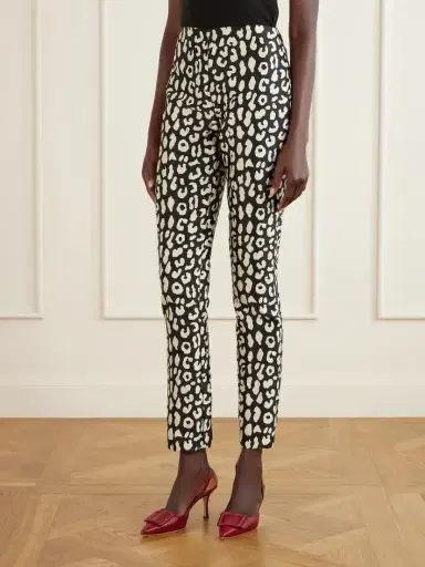 Carolina Herrera Leopard-patterned Jacquard Slim-leg Pants | Thumbnail 3 Carolina Herrera Leopard-patterned Jacquard Slim-leg Pants | Thumbnail 3
