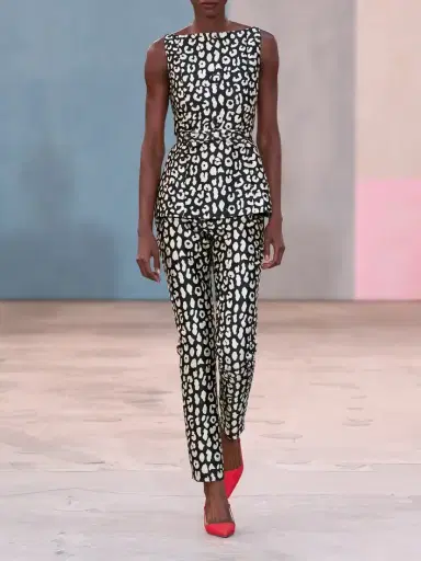 Carolina Herrera Leopard-patterned Jacquard Slim-leg Pants | Thumbnail 6 Carolina Herrera Leopard-patterned Jacquard Slim-leg Pants | Thumbnail 6
