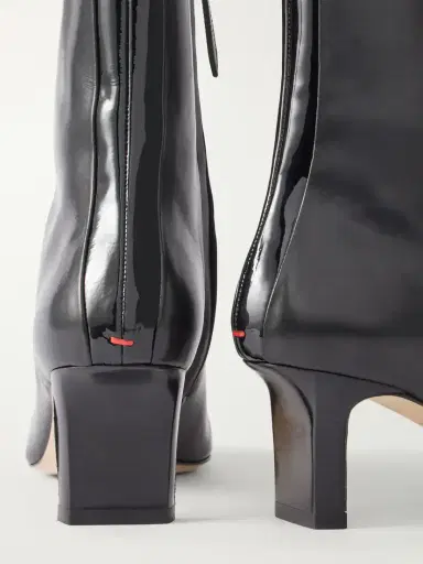 aeyde Billie Stripe 55 Patent-trimmed Leather Ankle Boots | Thumbnail 5 aeyde Billie Stripe 55 Patent-trimmed Leather Ankle Boots | Thumbnail 5