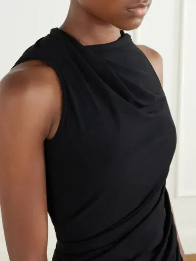 Rick Owens Luna Draped Crepe-jersey Tank | Thumbnail 5 Rick Owens Luna Draped Crepe-jersey Tank | Thumbnail 5