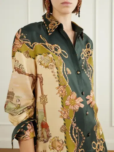 Zimmermann Valiant Printed Silk-twill Shirt | Thumbnail 5 Zimmermann Valiant Printed Silk-twill Shirt | Thumbnail 5