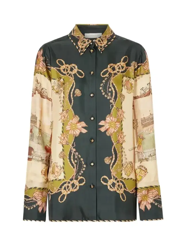 Valiant Printed Silk-twill Shirt Valiant Printed Silk-twill Shirt