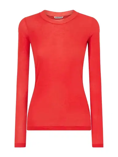 Auralee Ribbed Cotton-jersey T-shirt | Thumbnail 1 Auralee Ribbed Cotton-jersey T-shirt | Thumbnail 1