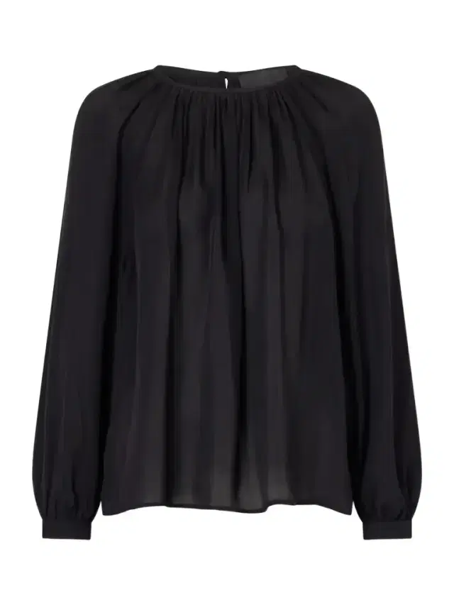 Saint Tropez Gathered Silk-chiffon Blouse Saint Tropez Gathered Silk-chiffon Blouse