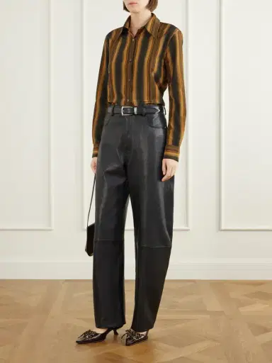 Marni Striped Cotton And Silk-blend Shirt | Thumbnail 2 Marni Striped Cotton And Silk-blend Shirt | Thumbnail 2