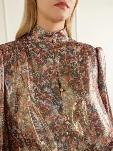 Valentino Garavani Belted Floral-print Silk-blend Blouse | Thumbnail 5 Valentino Garavani Belted Floral-print Silk-blend Blouse | Thumbnail 5