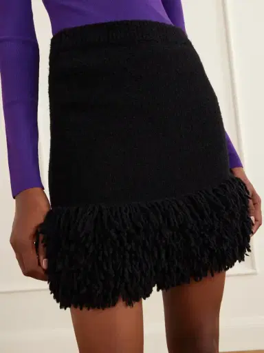 Loewe Fringed Wool-blend Mini Skirt | Thumbnail 5 Loewe Fringed Wool-blend Mini Skirt | Thumbnail 5