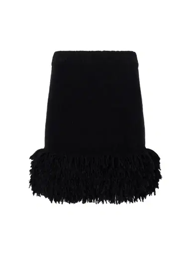 Loewe Fringed Wool-blend Mini Skirt | Thumbnail 1 Loewe Fringed Wool-blend Mini Skirt | Thumbnail 1