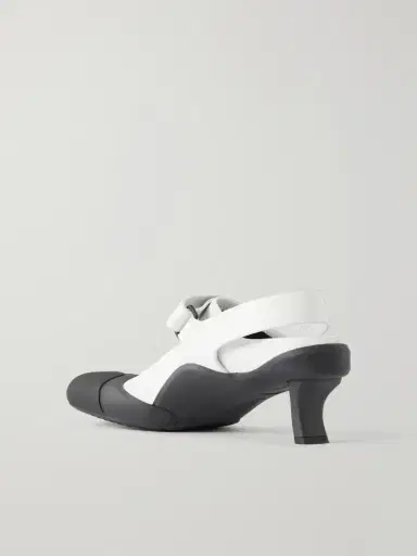 Loewe Dive 45 Logo-detailed Rubber-trimmed Leather Slingback Pumps | Thumbnail 3 Loewe Dive 45 Logo-detailed Rubber-trimmed Leather Slingback Pumps | Thumbnail 3