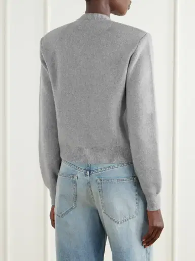 Balmain Merino Wool And Cashmere-blend Cardigan | Thumbnail 4 Balmain Merino Wool And Cashmere-blend Cardigan | Thumbnail 4