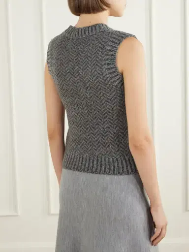 Gabriela Hearst Cresset Cashmere-herringbone Vest | Thumbnail 3 Gabriela Hearst Cresset Cashmere-herringbone Vest | Thumbnail 3