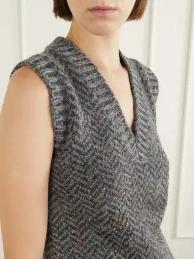 Gabriela Hearst Cresset Cashmere-herringbone Vest | Thumbnail 4 Gabriela Hearst Cresset Cashmere-herringbone Vest | Thumbnail 4