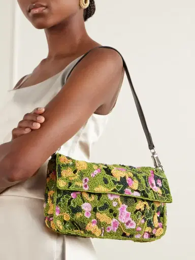 Staud Timmy Bead And Sequin-embellished Shoulder Bag | Thumbnail 2 Staud Timmy Bead And Sequin-embellished Shoulder Bag | Thumbnail 2