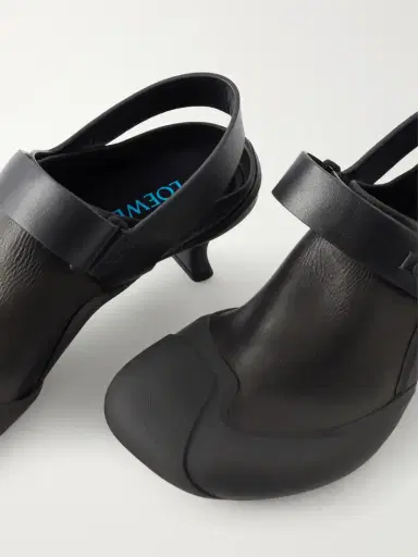 Loewe Dive 45 Logo-detailed Rubber-trimmed Leather Slingback Pumps | Thumbnail 5 Loewe Dive 45 Logo-detailed Rubber-trimmed Leather Slingback Pumps | Thumbnail 5