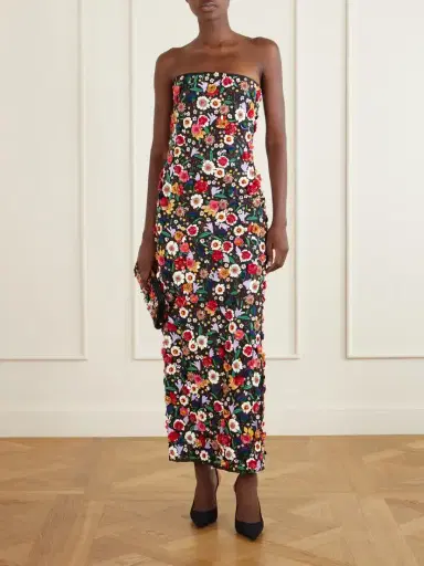 Carolina Herrera Floral-embellished Silk-faille Clutch | Thumbnail 3 Carolina Herrera Floral-embellished Silk-faille Clutch | Thumbnail 3