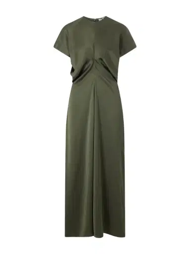 TOTEME Draped Crepe Satin Maxi Dress | Thumbnail 1 TOTEME Draped Crepe Satin Maxi Dress | Thumbnail 1