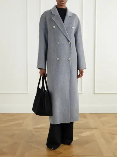 Loulou de Saison Irvin Double-breasted Wool And Cashmere-blend Coat | Thumbnail 2 Loulou de Saison Irvin Double-breasted Wool And Cashmere-blend Coat | Thumbnail 2