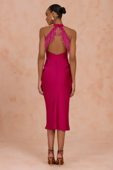 PatBo LIZA SATIN MIDI DRESS | Thumbnail 2 PatBo LIZA SATIN MIDI DRESS | Thumbnail 2