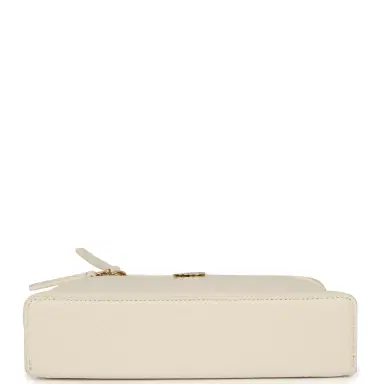 Chanel Chanel "Supple" Top Handle Long Vanity Case with Chain White Grained Calfskin Gold Hardware | Thumbnail 6 Chanel Chanel "Supple" Top Handle Long Vanity Case with Chain White Grained Calfskin Gold Hardware | Thumbnail 6