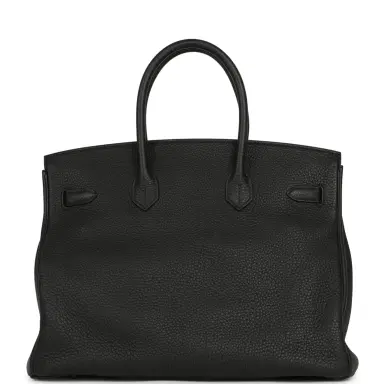 HERMÈS Pre-owned Hermes Birkin 35 Black Togo Gold Hardware | Thumbnail 4 HERMÈS Pre-owned Hermes Birkin 35 Black Togo Gold Hardware | Thumbnail 4