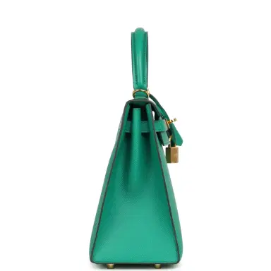 HERMÈS Pre-owned Hermes Kelly Sellier 25 Vert Jade Epsom Gold Hardware | Thumbnail 3 HERMÈS Pre-owned Hermes Kelly Sellier 25 Vert Jade Epsom Gold Hardware | Thumbnail 3