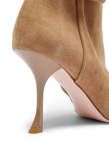 Roger Vivier Women's Viv Ville 85MM Buckle-Detail Suede Ankle Boots | Thumbnail 6 Roger Vivier Women's Viv Ville 85MM Buckle-Detail Suede Ankle Boots | Thumbnail 6