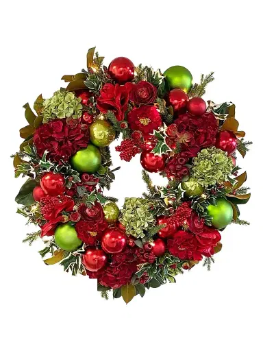 Winward Home Permanent Botanicals Hydrangea & Amaryllis Wreath | Thumbnail 1 Winward Home Permanent Botanicals Hydrangea & Amaryllis Wreath | Thumbnail 1