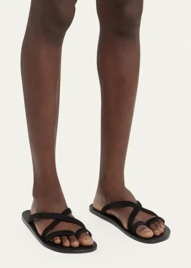 Tom Ford Men's Alfred Suede & Leather Toe-Ring Sandals | Thumbnail 2 Tom Ford Men's Alfred Suede & Leather Toe-Ring Sandals | Thumbnail 2