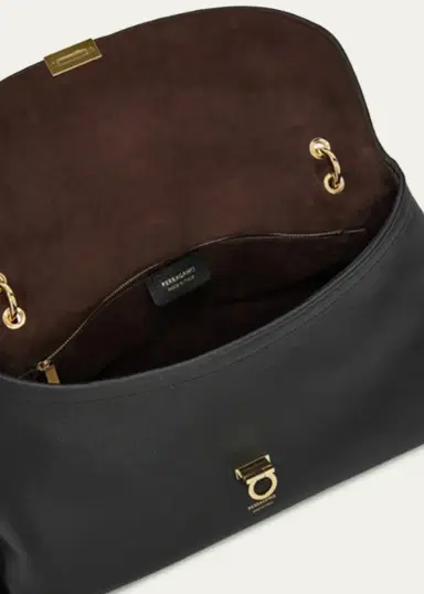 Ferragamo Gancini Leather Shoulder Bag | Thumbnail 3 Ferragamo Gancini Leather Shoulder Bag | Thumbnail 3