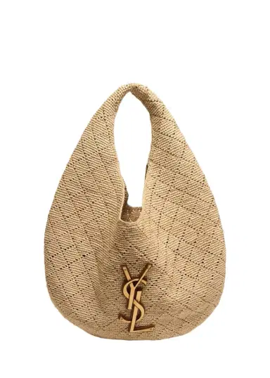 Saint Laurent Icare Hobo Bag in Raffia | Thumbnail 1 Saint Laurent Icare Hobo Bag in Raffia | Thumbnail 1