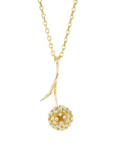 GRACE WINFREY Two-Tone 18K Yellow Gold Dandelion Diamond Pendant Necklace, 3.0tcw | Thumbnail 1 GRACE WINFREY Two-Tone 18K Yellow Gold Dandelion Diamond Pendant Necklace, 3.0tcw | Thumbnail 1