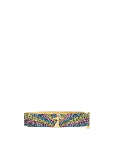 GRACE WINFREY 18K Yellow Gold Royal Peacock Ray Bangle Bracelet With Diamonds and Amethyst | Thumbnail 1 GRACE WINFREY 18K Yellow Gold Royal Peacock Ray Bangle Bracelet With Diamonds and Amethyst | Thumbnail 1
