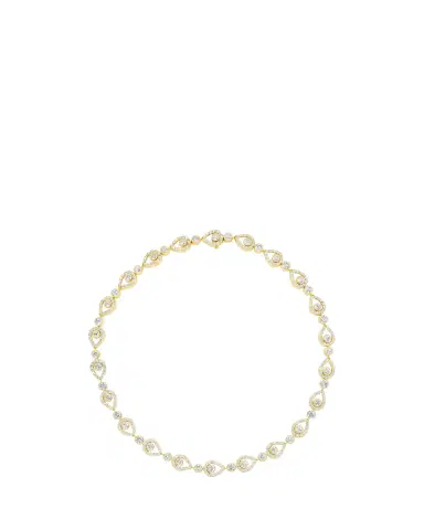 GRACE WINFREY 18K Yellow Gold Peacock Royal Diamond Tennis Necklace | Thumbnail 2 GRACE WINFREY 18K Yellow Gold Peacock Royal Diamond Tennis Necklace | Thumbnail 2
