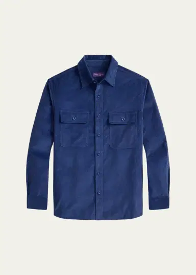 Ralph Lauren Purple Label Men's Fine-Wale Corduroy Shirt | Thumbnail 6 Ralph Lauren Purple Label Men's Fine-Wale Corduroy Shirt | Thumbnail 6
