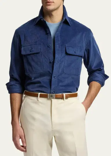 Ralph Lauren Purple Label Men's Fine-Wale Corduroy Shirt | Thumbnail 9 Ralph Lauren Purple Label Men's Fine-Wale Corduroy Shirt | Thumbnail 9